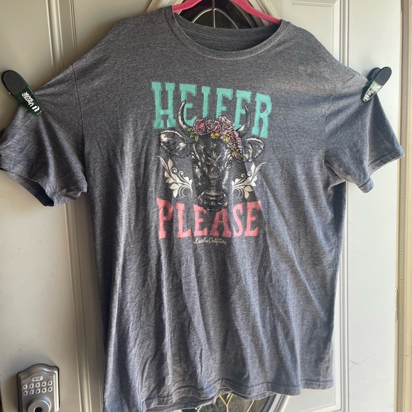 (2) Gray Graphic Short Sleeve Tees - Picture 1 of 6